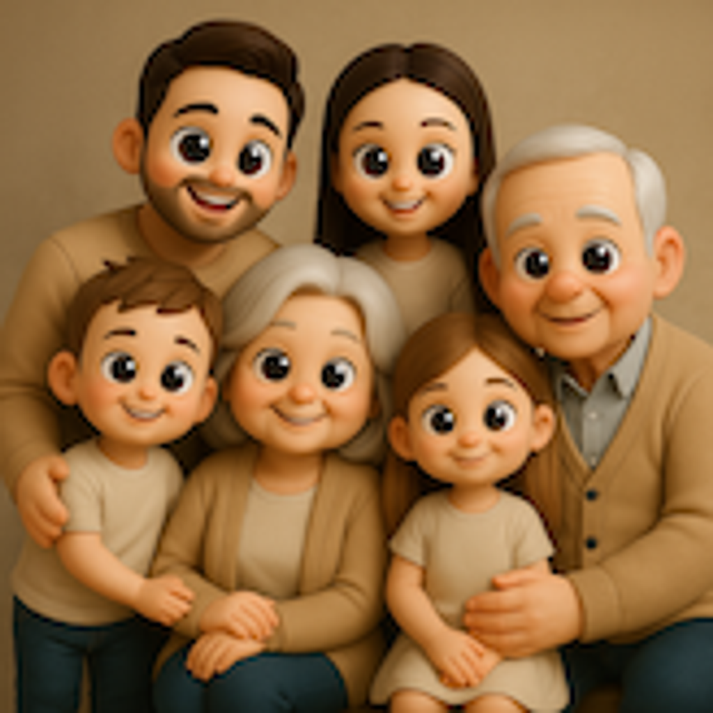 A photo beside its 3D chibi figure interpretation.
