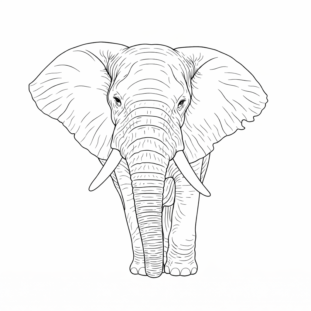 A before-and-after coloring page transformation.